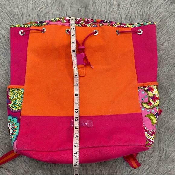 Vera Bradley Retired 2014 Pink Swirls Backpack - Picture 8 of 11